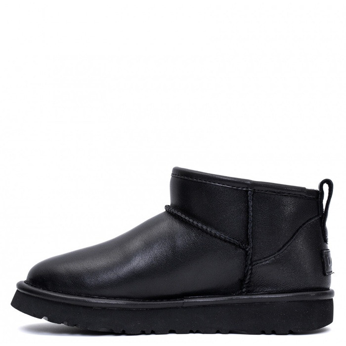 Угги Ugg Men's Classic Ultra Mini Black Leathner