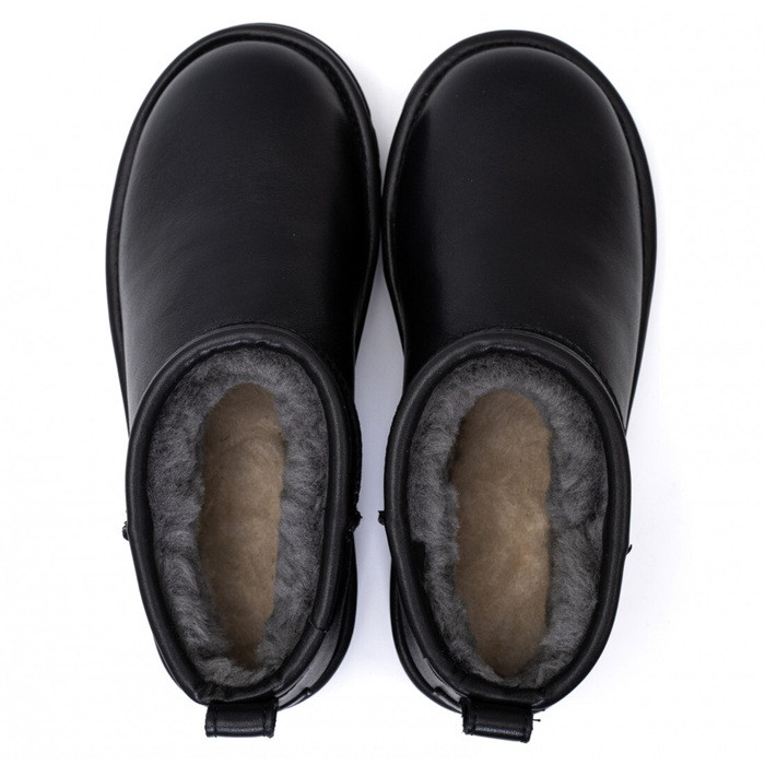 Угги Ugg Men's Classic Ultra Mini Black Leathner