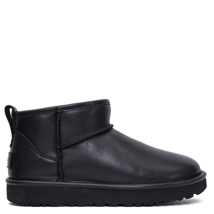 Угги Ugg Men's Classic Ultra Mini Black Leathner
