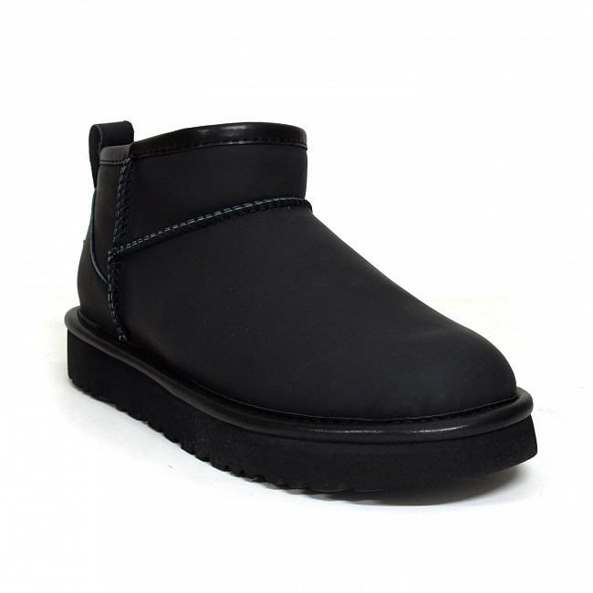 Угги Ugg Men's Classic Ultra Mini Black Leathner