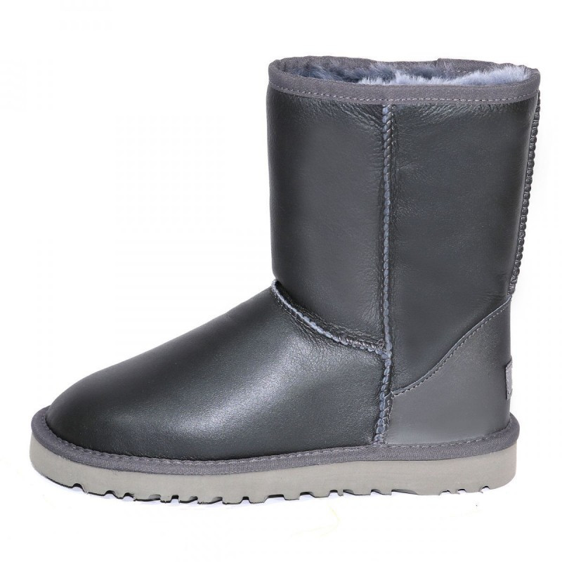 Угги Classic Short Metallic Grey