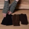 Ugg Fingerless Gloves w/ Sherpa Trim-Black