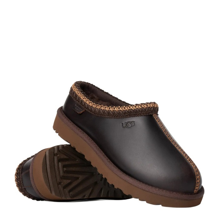 Ugg Tasman Slippers Leather Regen Ironwood