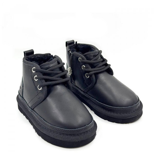 Ботинки Kids Neumel Zip Leather Black