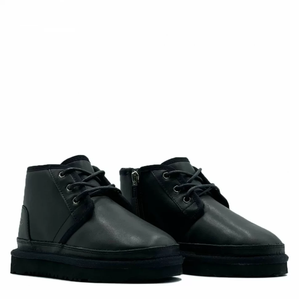 Ботинки Kids Neumel Zip Leather Black