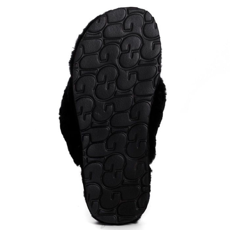 Ugg Fluff Flip Flop II — Black