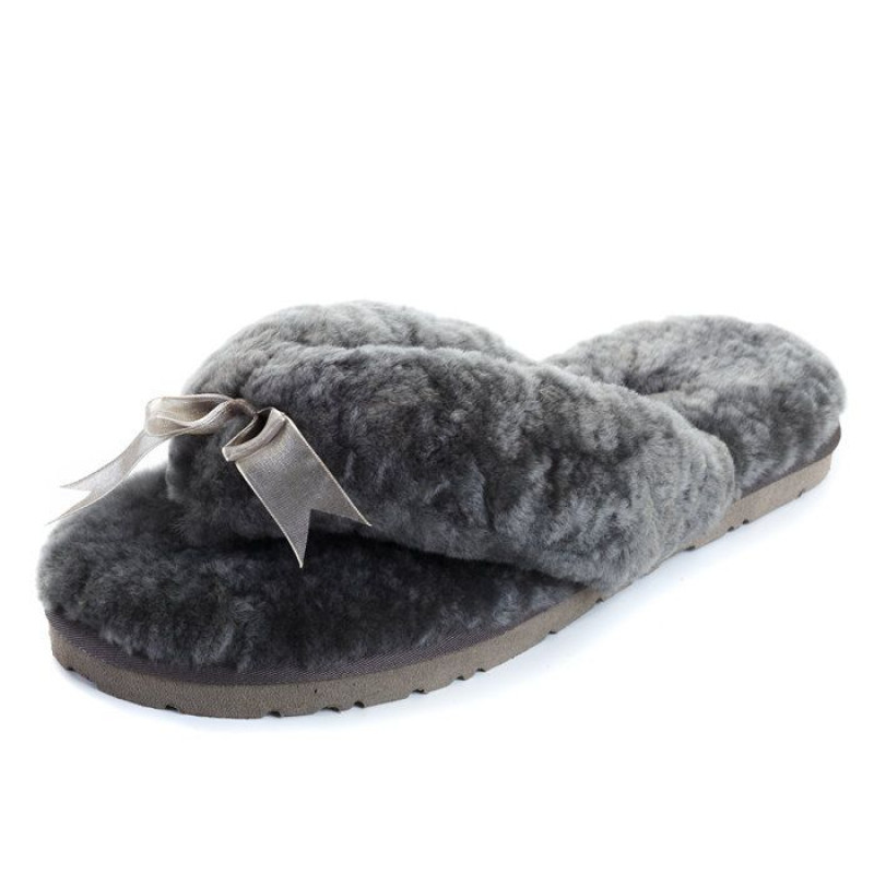 Ugg Fluff Flip Flop II — Grey