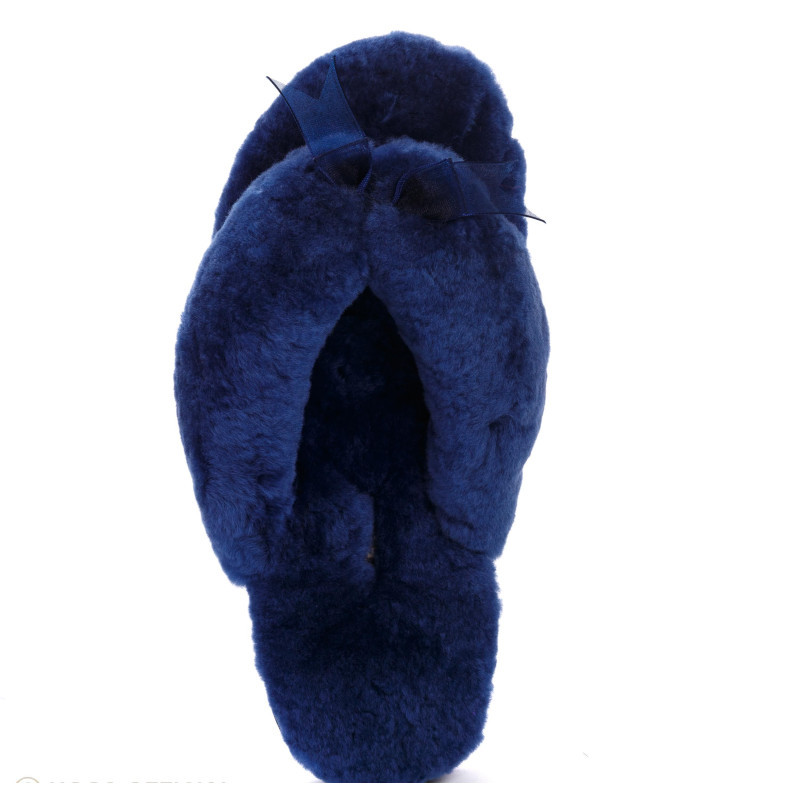 Ugg Fluff Flip Flop II — Navy blue