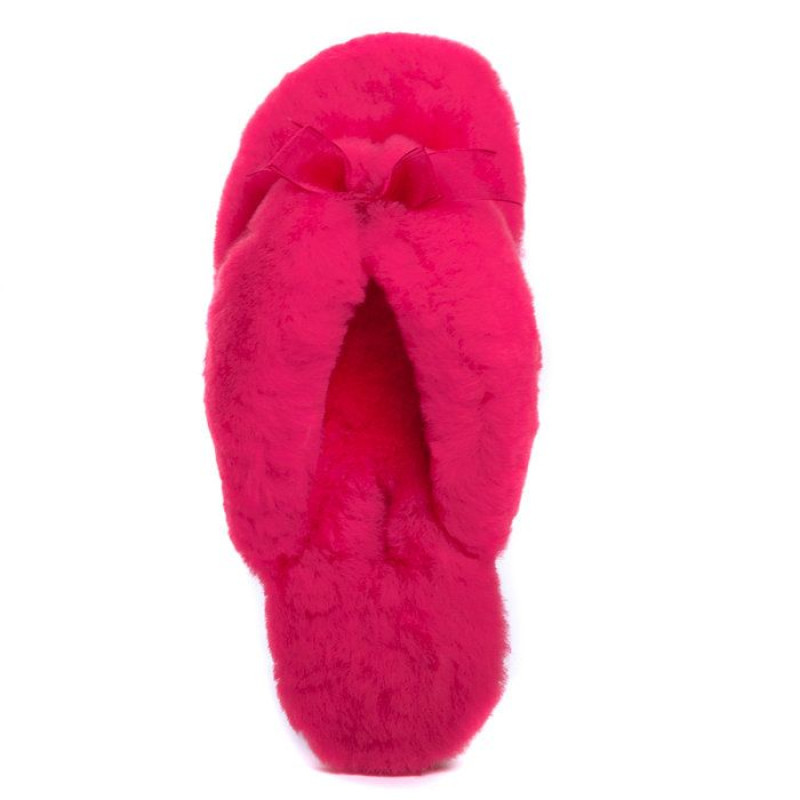 Ugg Fluff Flip Flop II — Rose Red