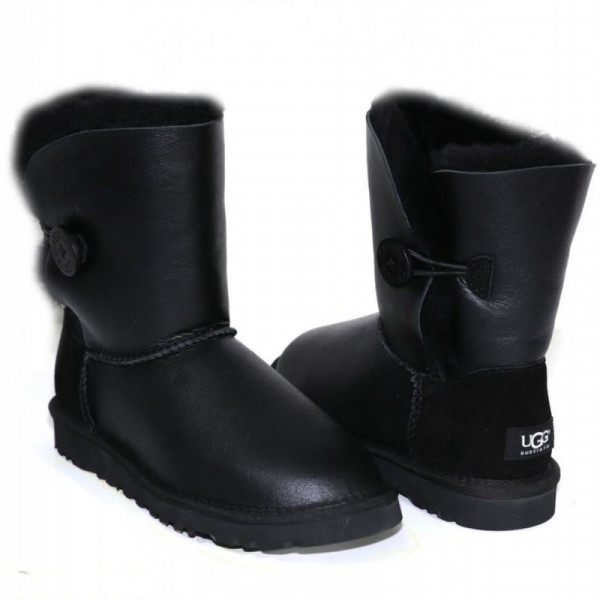 Угги Bailey Button Metallic Black