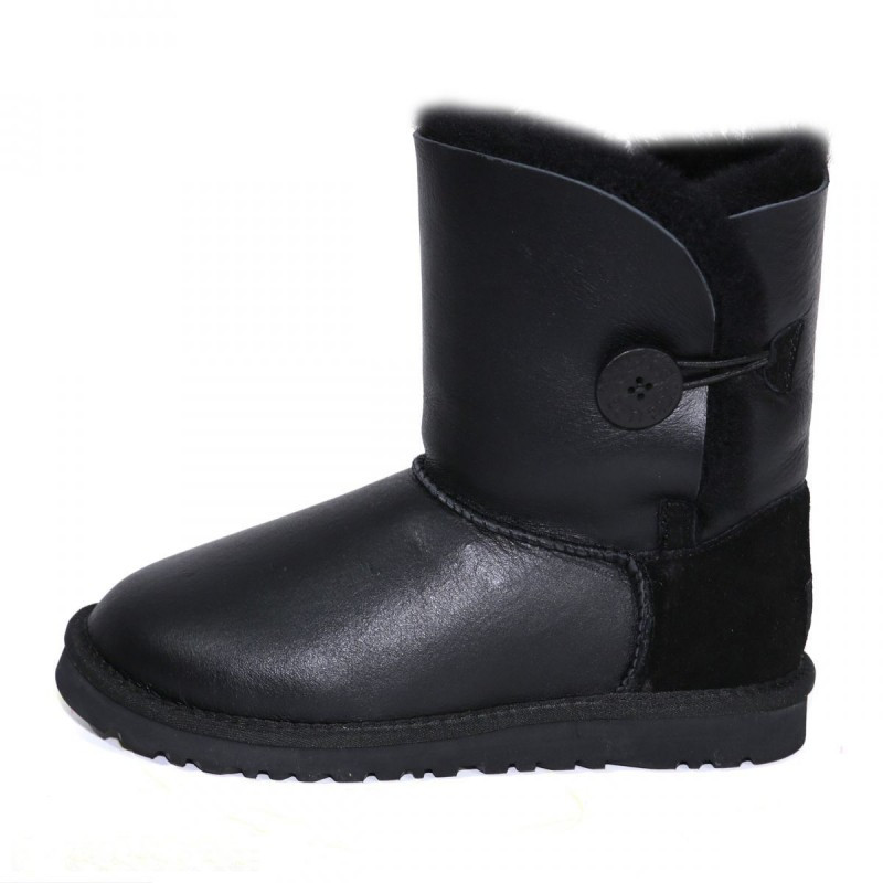 Угги Bailey Button Metallic Black