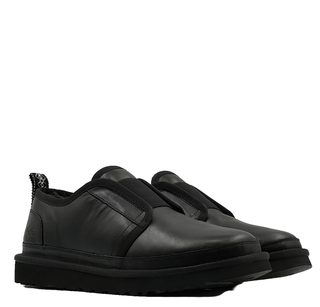 Ugg Mens Slippers Flex Leather Black