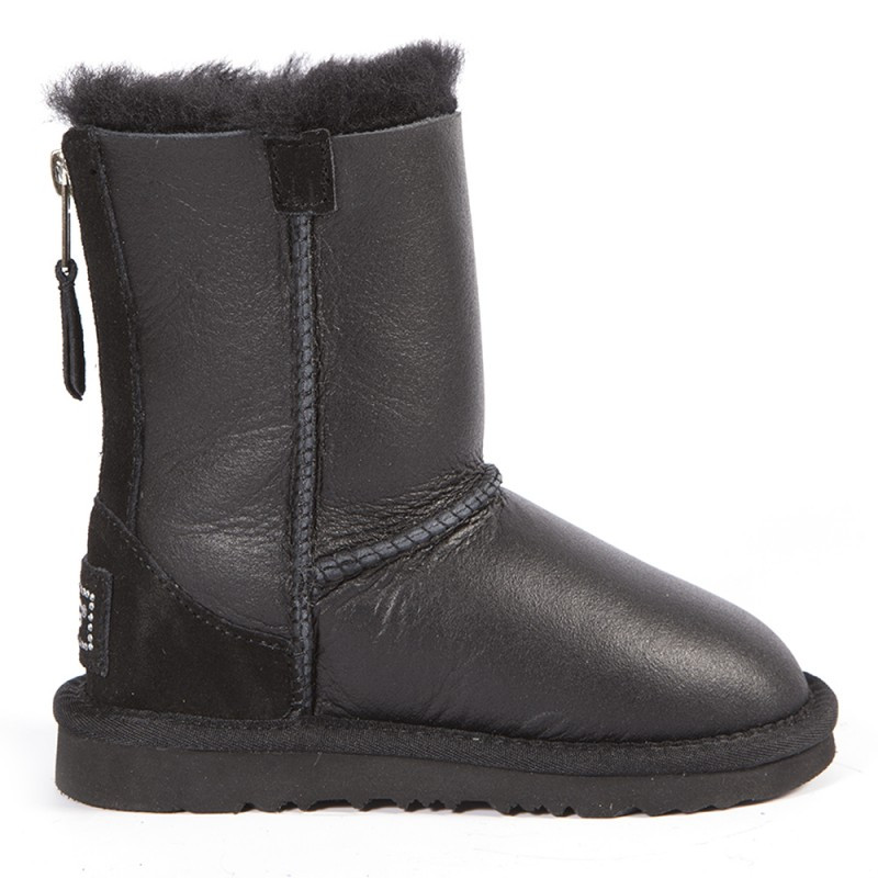 Угги Kids ZIP Metallic Black