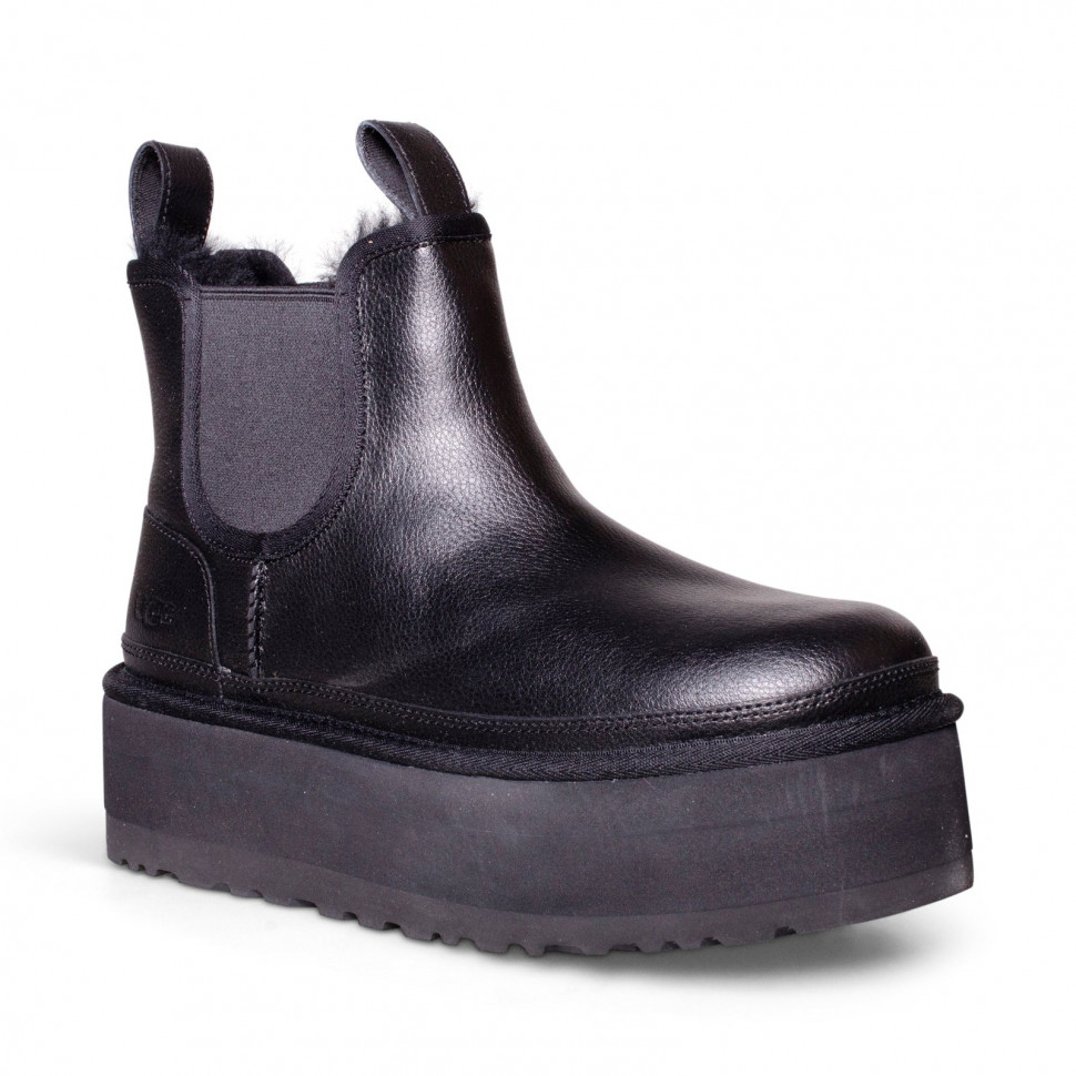UGG Neumel Platform Chelsea - Leather Black