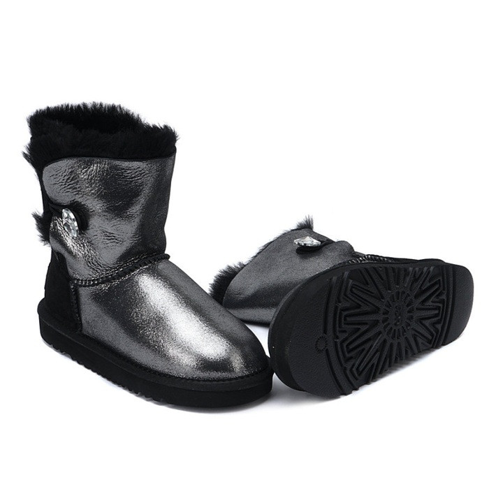 Ugg Kids Bailey Button I Do Black