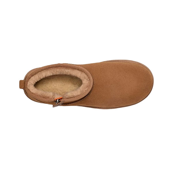 UGG CLASSIC ULTRA MINI ZIP BOOT CHESTNUT
