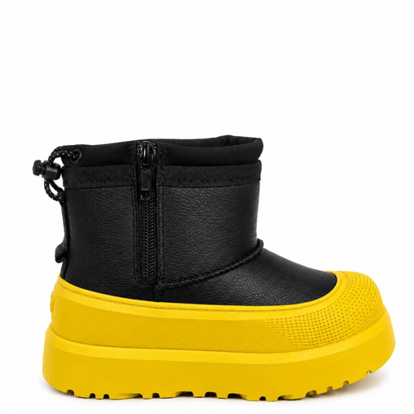 Ugg Kids Mini Weather Hybrid Black Leather Summer