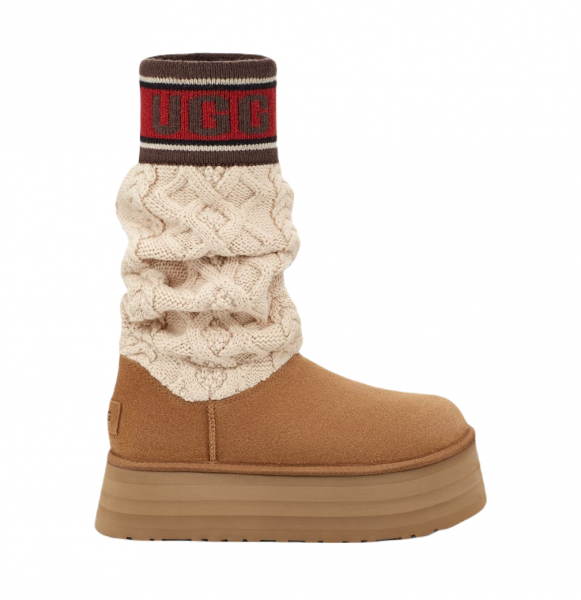 CLASSIC SWEATER LETTER CHESTNUT