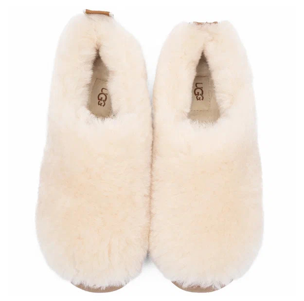 Ugg Hailey Fluff Slippers Natural