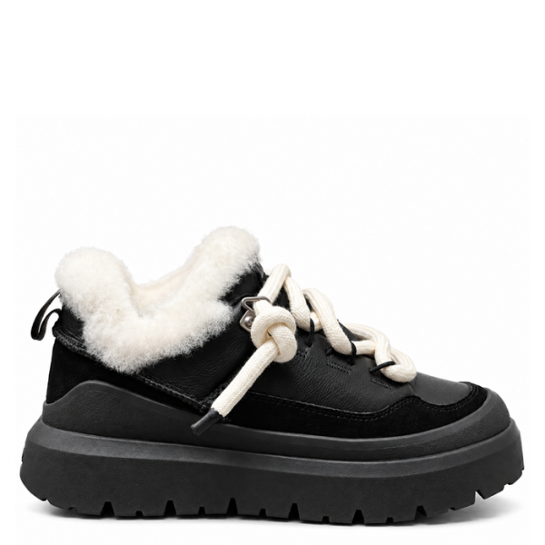 UGG Heritage Utility Sneaker Black Leather