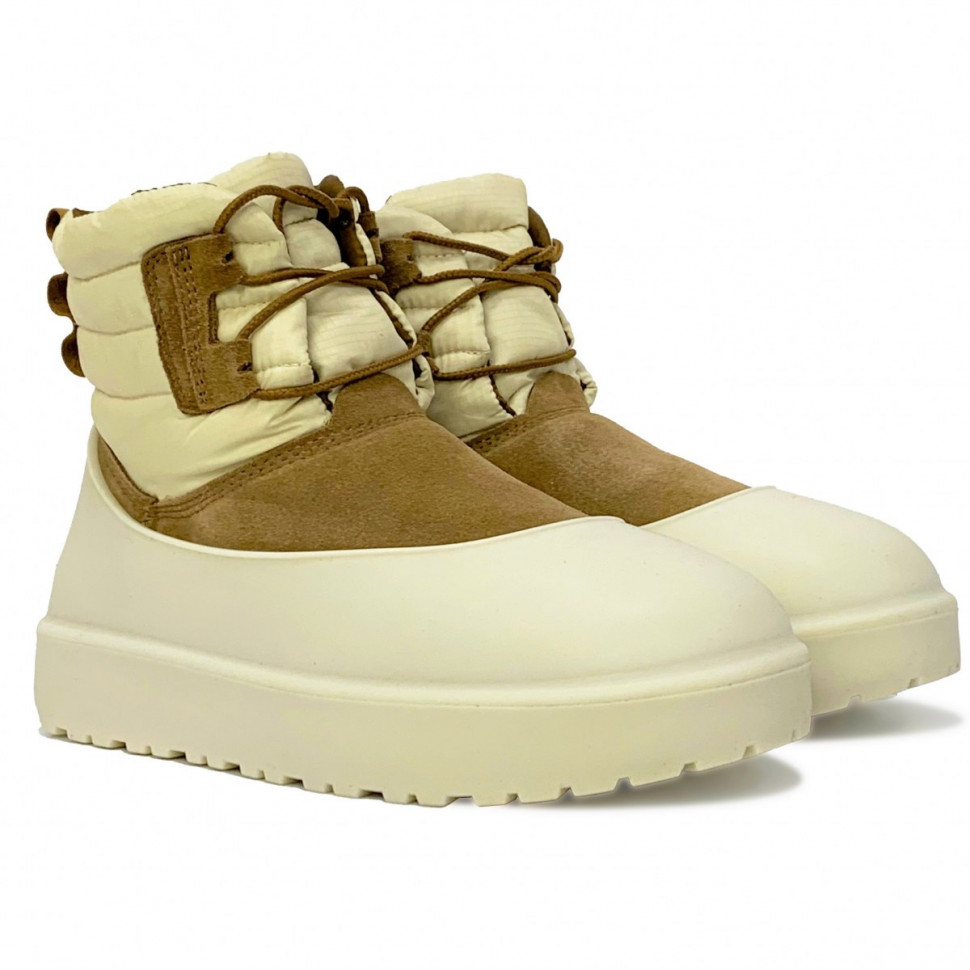 Угги UGG Men's Classic Mini Lace-Up Weather Chestnut / Whitecap Grey