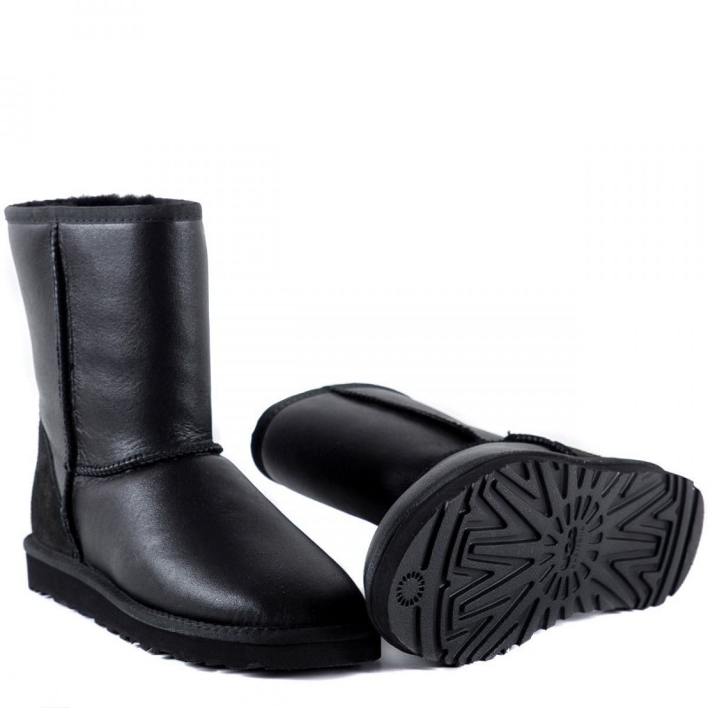 Угги Men's Classic Short Metallic Black
