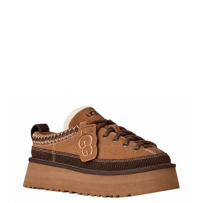 Heritage Lace-Up Slipper Chestnut