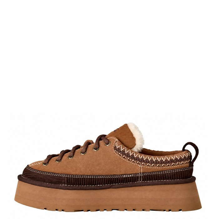 Heritage Lace-Up Slipper Chestnut