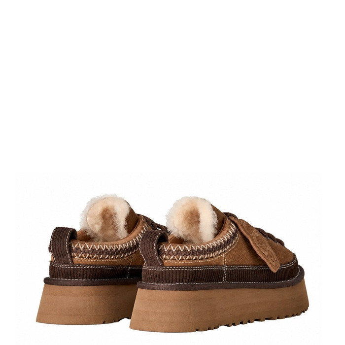 Heritage Lace-Up Slipper Chestnut