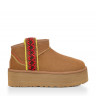UGG ULTRA MINI BRAID PLATFORM-Chestnut