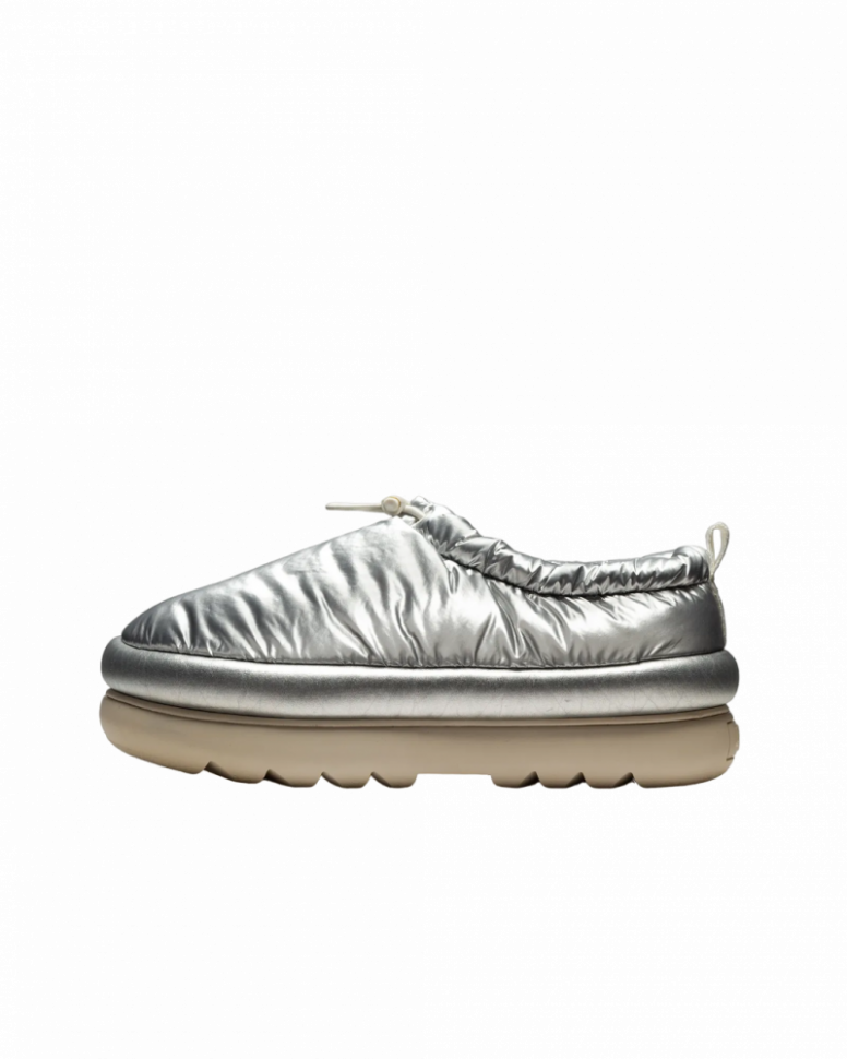 UGG MAXI HERITAGE BRAID CLOG SILVER